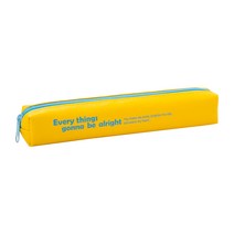 미다스리빙 슬림 컬러 롤형 필통, 옐로우, 1개