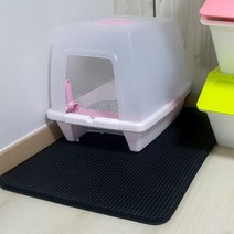 애니프랜즈 이중벌집 고양이 화장실 매트, 네이비