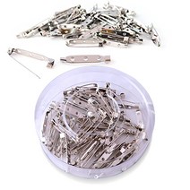 attizone 브럿지핀 자동머리핀 집게핀 코사지핀 일자핀 브로치핀 핀재료 만들기핀, 일자핀-35mm, 1통