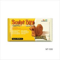 아주문구 스컬트드라이 점토, 알루미늄 호일 - 테라코타 (1000g)