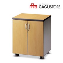 가구스토어 WAVE 2단 사이드 올문장(수입) (사무용 책장 수납 캐비넷), W600 X D450 X H720:연체리-메탈