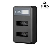 SPRO 파나소닉 DMW-BLF19E LCD USB 듀얼충전기, LCD 듀얼충전기