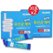 프로바이오틱스 유산균 케어 딸기맛 2천억 투입 장건강 쾌변 분말 스틱, 2000mg, 60포