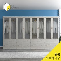 [원루머스] 다용도 유리 800 투서랍 옷장, 워시