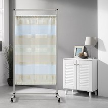 하우스데이 이동식파티션1단 하트베이지(방염원단)화이트