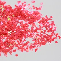 [모모슬라임] 슬라임파츠 스팽클 20g, 별달하트혼합, 1팩