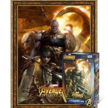 퍼즐피플 마블 어벤져스 시빌워 직소퍼즐, 어벤져스 인피니티 워 II 500피스 액자포함(엔틱골드), 500p