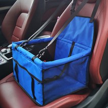 도매창고 차량용 펫 조수석 시트 드라이브 애견 카시트, 01) 일반형-블루