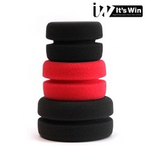 잇츠윈 요요 왁스 어플리케이터 왁스패드 대 100mm, 레드, 블랙, 2개