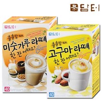 담터 미숫가루라떼40T+담터 고구마라떼40T, 1세트