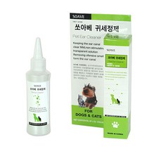apAcka 세정제 120ml 강아지귀염증약 새끼강아지귀청소 귓병, 1개