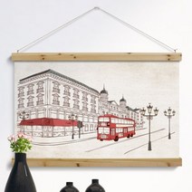 우드스크롤_90CmX60Cm-감성적인유럽풍경-꾸밈[무료배송], 이미지2