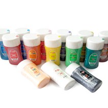 [티티] 수채물감 220ml 낱색 - 수채화물감 그림물감 어린이물감 대용량물감, 황토