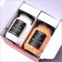 [정민이네샵] 비온뒤첫소금 프리미엄천일염2종세트(320ml), 러브트리상자