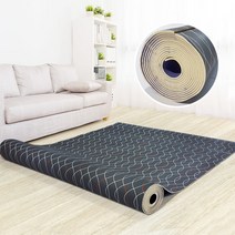 JSS&D PVC 쿠션매트(5T) 곡선차콜 150X300 / 바닥 거실 애견 발코니 베란다 층간소음 운동 매트 장판