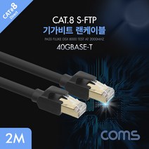 기가비트 랜케이블 / CAT.8 S-FTP / 최대 2000MHz 대역폭 / 초당 최대 40Gbps 이더넷 전송속도, BX461