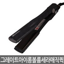 그리에이트 세라매직퀵 아이롱 볼륨 매직기 일자형 41mm 대사이즈 전문가용 미용실전용 고데기, 그리에이트 L 41mm*80mm