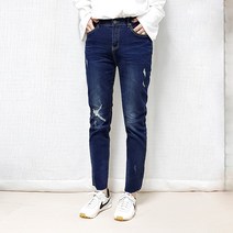 103st 밴딩 배기 찢어진청바지 (빅사이즈)