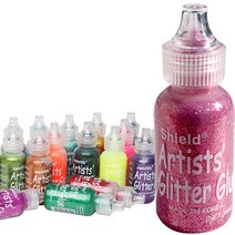 [제니스] 글리터젤 36ml 낱색 색상선택 - POP재료 반짝이젤 POP 글리터겔 페이스페인팅 반짝이풀, 16.사파이어핑크