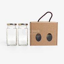 더팩 사각허브병+2구상자set 10개