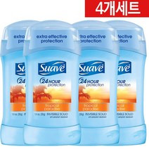 미국 수아브 데오도란트 트로피칼 파라다이스 39g x 4개세트, 4개