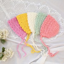 러브컨츄리 봄봄 베이비 보넷 만들기 뜨개질 DIY 패키지, 청록, 1개