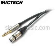 MICTECH 국산 3m 오디오케이블 XLR(F)-6.3mm(TRS)타입 (202-FTRS)