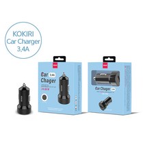 KOKIRI KAC-AQ1U34 코끼리 C타입 3.4A 퀵 퀄컴 차량용충전기 유선충전기, 어댑터선X(KAC-AQ1U34)
