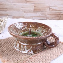 분청 손잡이 촛대