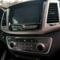 몬스터몰 렉스턴스포츠 센터페시아 카본악어 데칼스티커, 카본그레이, 1개