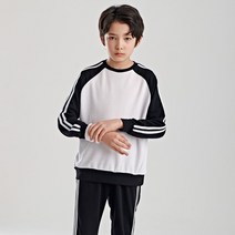 라인래글런티셔츠(핑크_블랙)