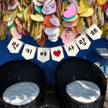 핑크캔디 만삭가랜드 셀프촬영 커플 기념일 백일촬영, 가랜드(핑크)