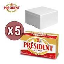 [프레지덩] 무염버터팩 400g x 5(대용량/베이킹), 단품