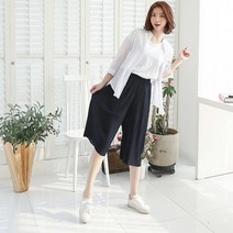 봄여름 살랑거리는 여성7부팬츠 밴딩팬츠 여성슬랙스
