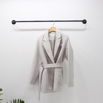지엔디스플레이 16파이 고급 유광 벽면 고정식 벽행거 행거, 흰색 50cm