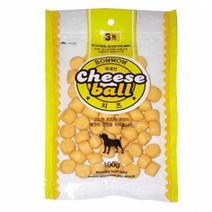 DF1 바우와우 강아지 고양이 애견 간식 치즈볼 100g, 단일 수량