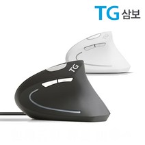 TG삼보 TG-TM137U 인체공학 버티컬 유선마우스, 블랙, TG삼보 TG-TM137U 유선마우스 블랙