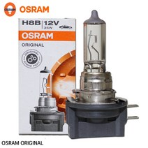 오스람 12v H8B 35w 안개등 할로겐램프 자동차 전구, 1개