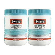 스위스 얼티부스트 와일드 오도리스(냄새없는) 피쉬오일(오메가3) 1000mg 200 캡슐 X 2개, 1세트