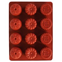 실리콘몰드 (원형복 대 12구) /양갱만들기, 1개