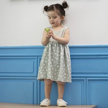 퐁당키즈 비치도트OV 원피스