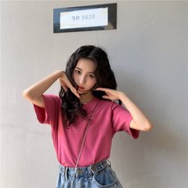 로즈드림여성 빅사이즈 가을 여름 데일리룩 면 린넨 캐주얼 데이트 루즈핏 오버핏 티셔츠 27