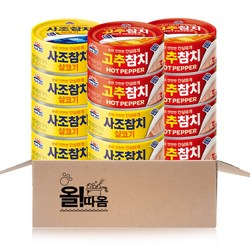 사조 안심따개 참치 100g 2종기획세트(살코기6+고추6), 100g, 1개