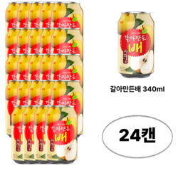 갈아만든배 340ml, 24개, 340ml