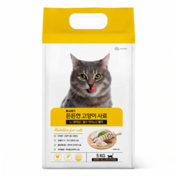 뽀시래기 든든한 고양이 사료 대용량 엘라이신 길고양이 길냥이 전연령용, 5kg, 1개