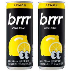 부르르 제로 콜라 250 (레몬향), 250ml, 30개