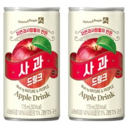 자연과사람들이 만든 사과드링크 175mlx60, 175ml, 60개