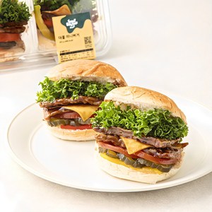 [로켓프레시] 스윗밸런스 더블 미니버거 2개입