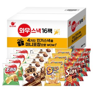 오리온 와우스낵 선물세트 16팩
