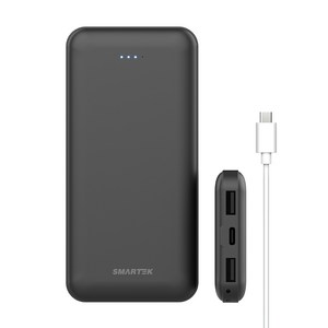 스마텍 슬림 보조배터리 10000mAh + 케이블 세트
